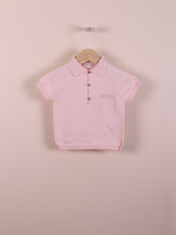 Camisola polo algodo