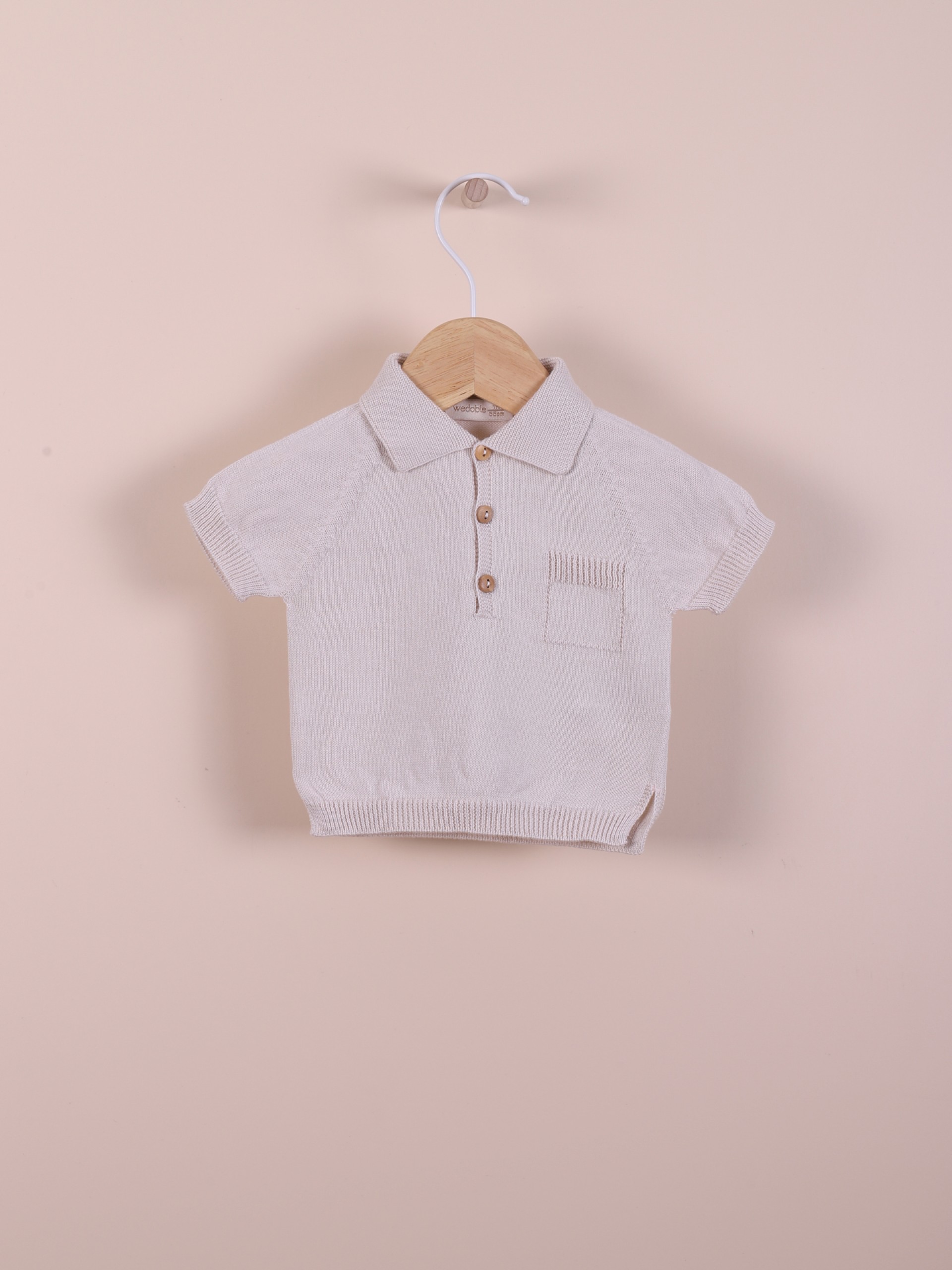 Camisola polo algodão