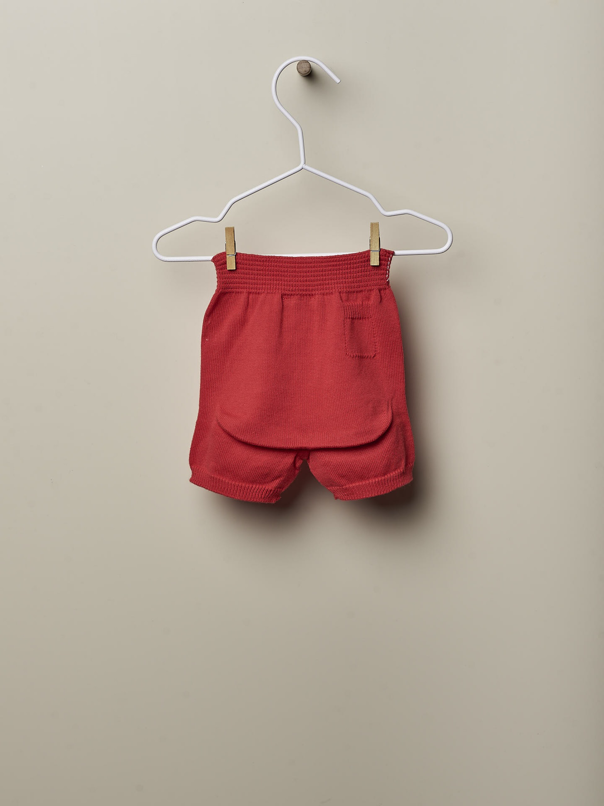 Calções tricotados