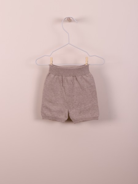 Cotton knitted shorts