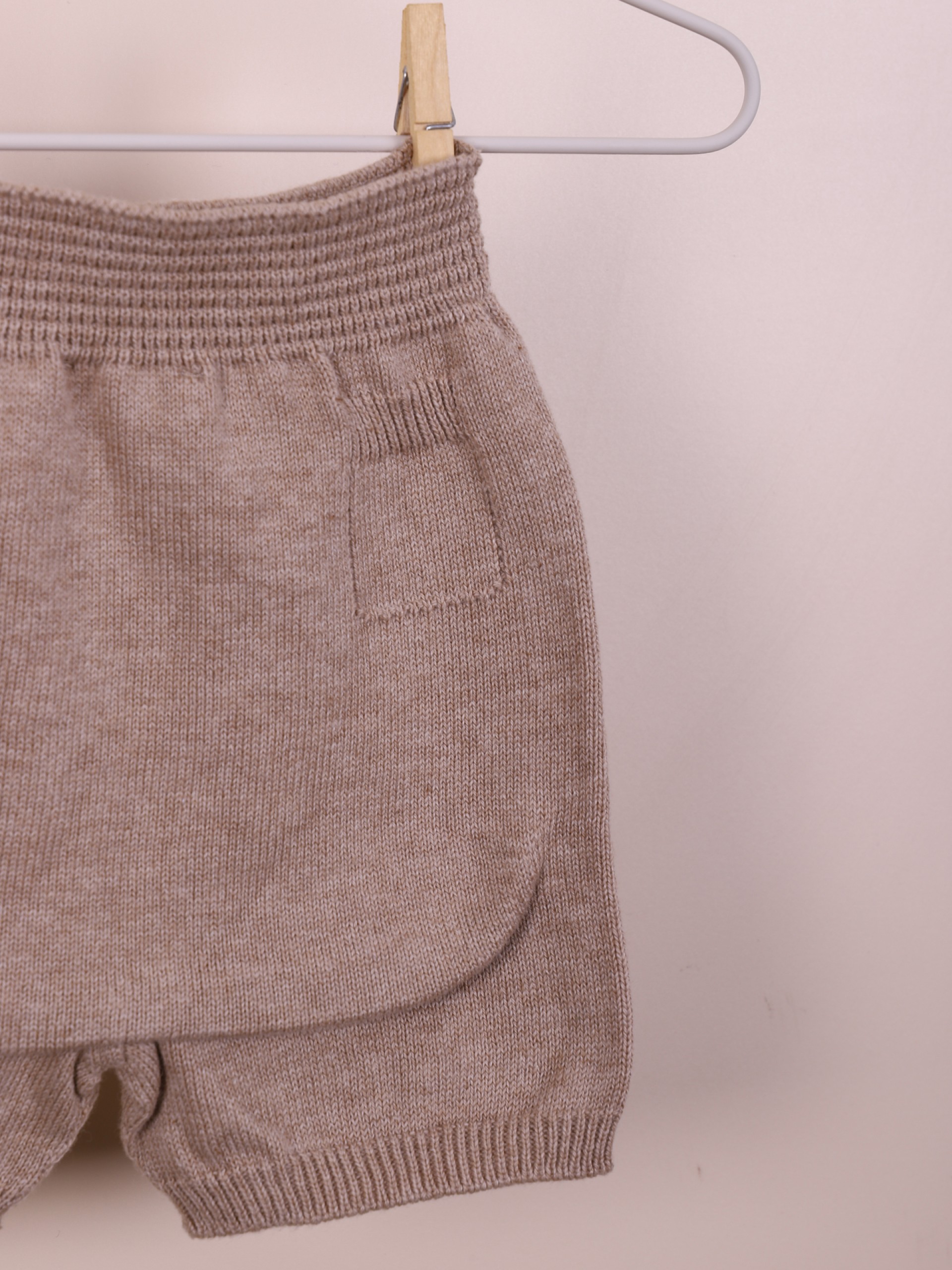 Calções tricotados