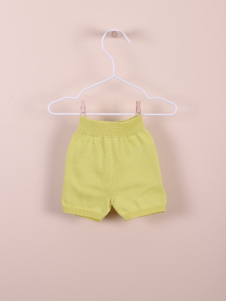 Cotton knitted shorts