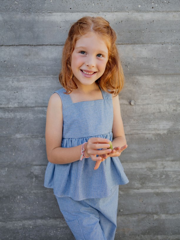 Denim blouse