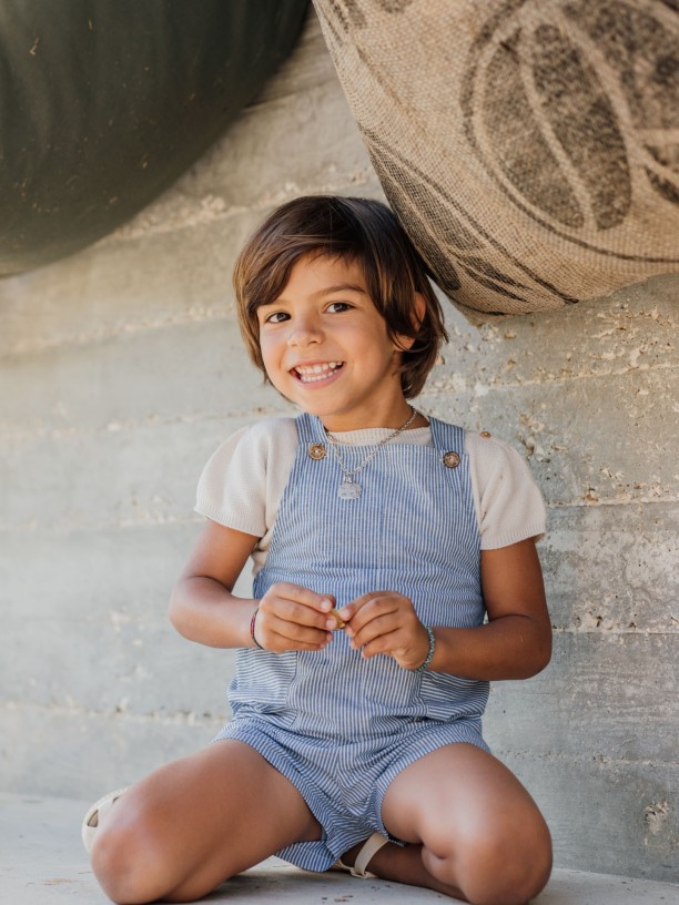 Denim short dungarees