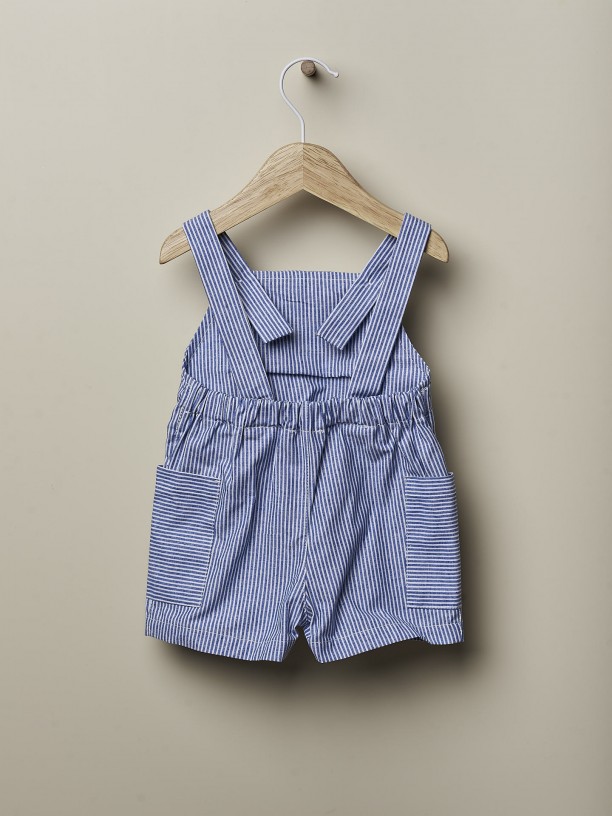 Denim short dungarees