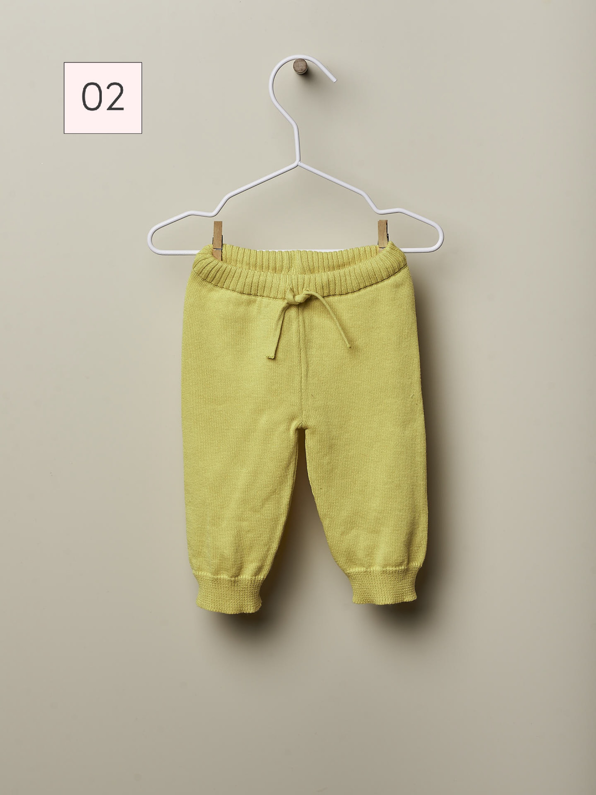 Knitted cotton trousers