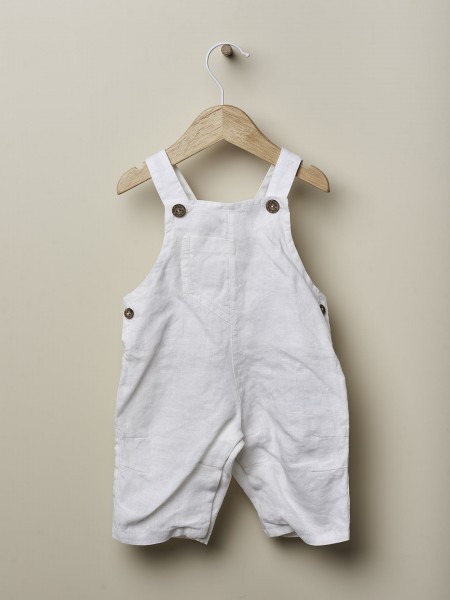 Linen dungarees