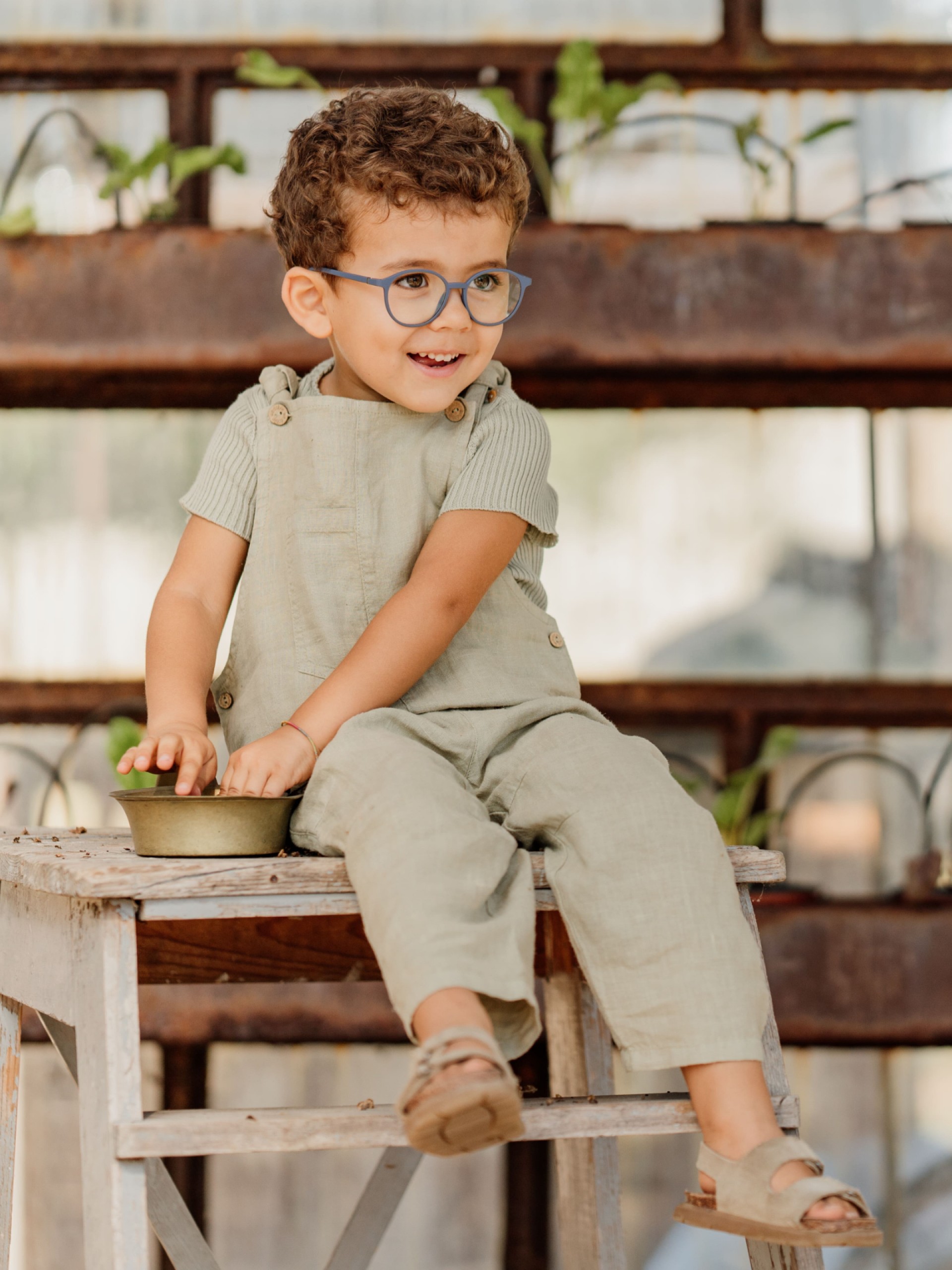 Jardineiras de linho