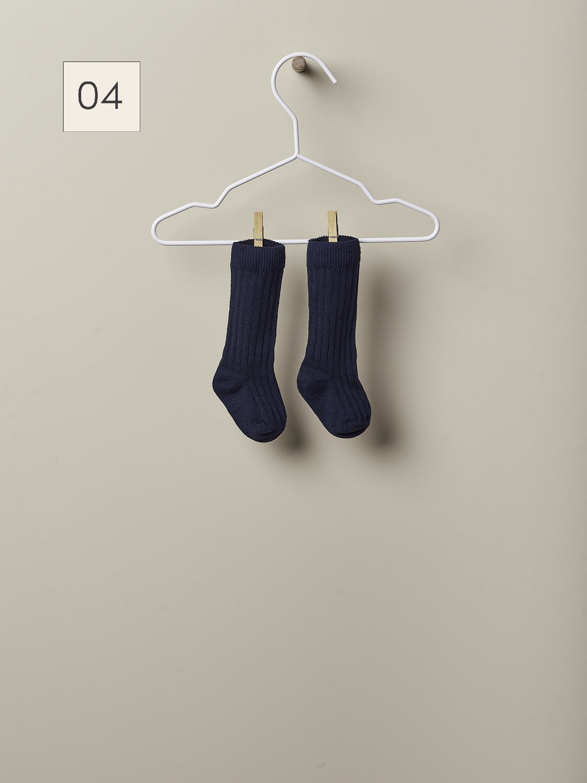 Meias de malha bebé