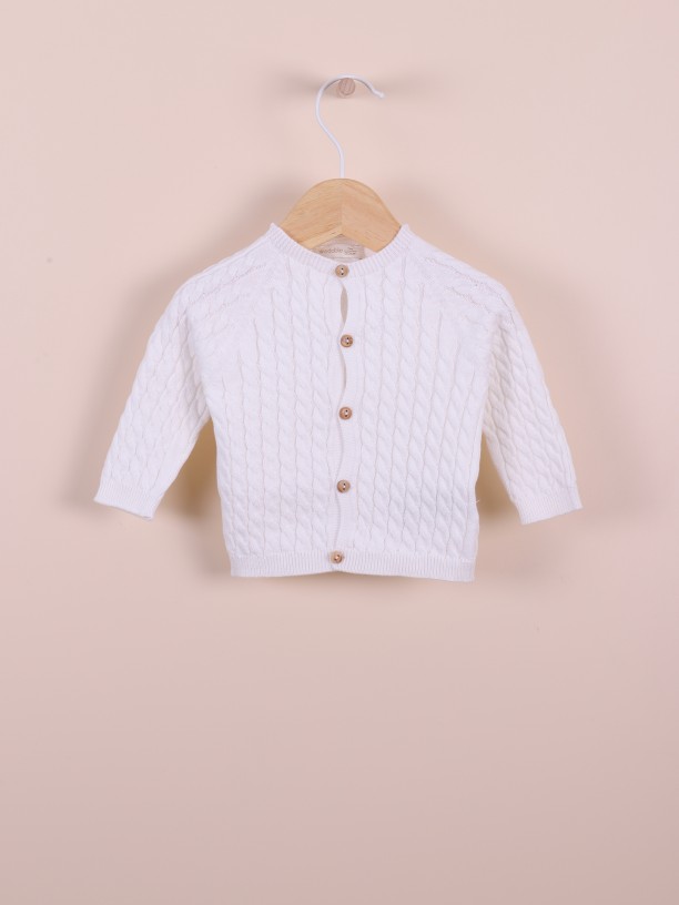 Organic cotton cardigan