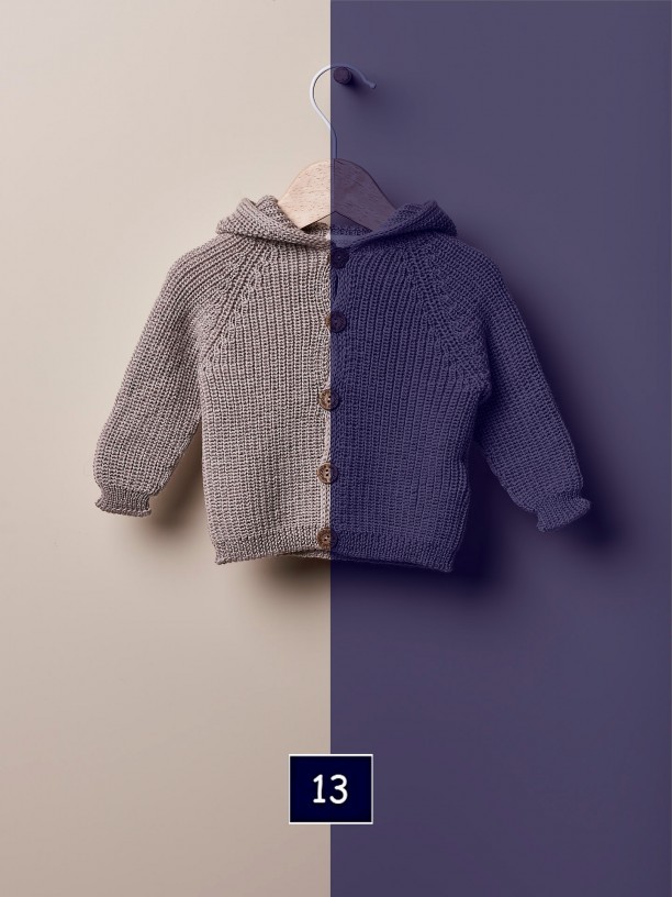 Hooded cardigan