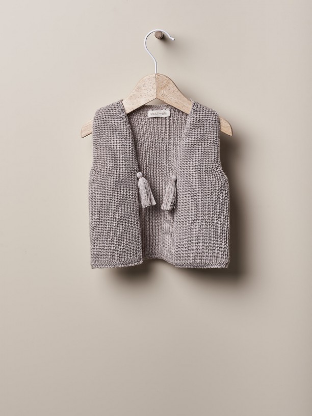 Knitted baby vest