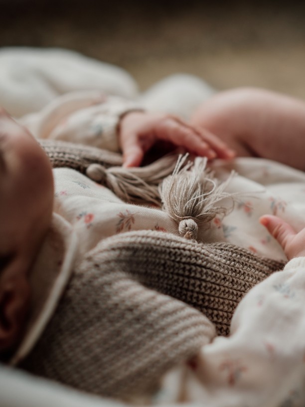 Knitted baby vest