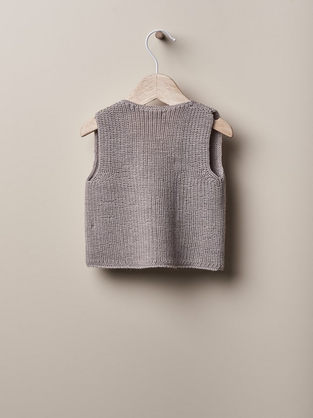 Knitted baby vest