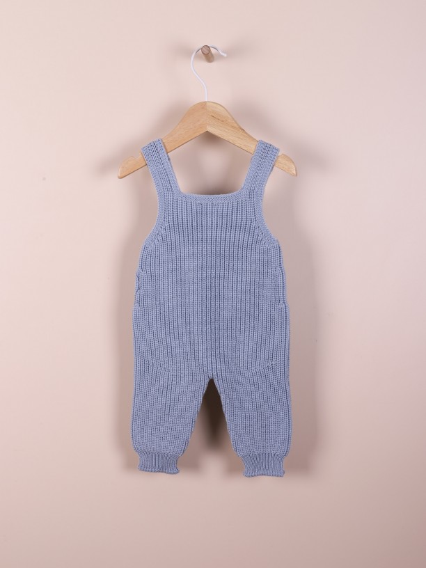 Knitted dungarees