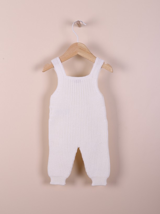 Knitted dungarees