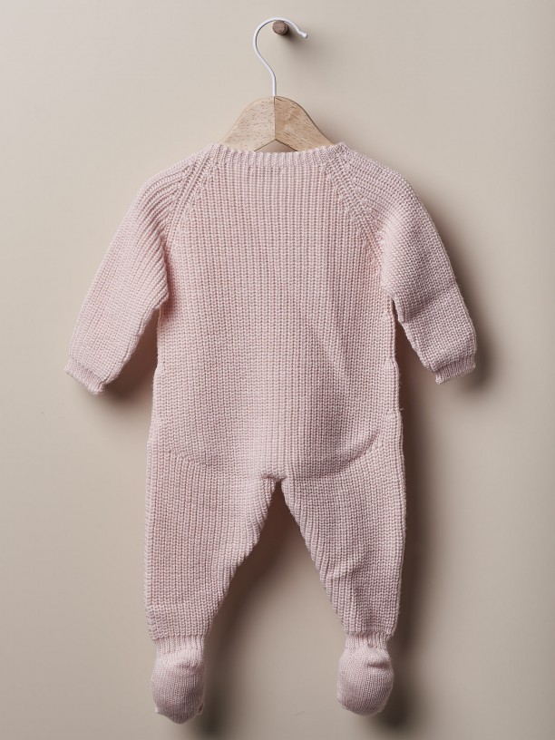 Knitted babygrow