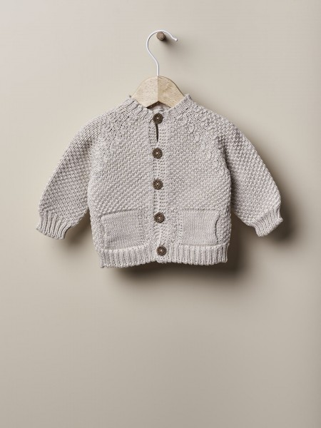 Knitted cotton cardigan