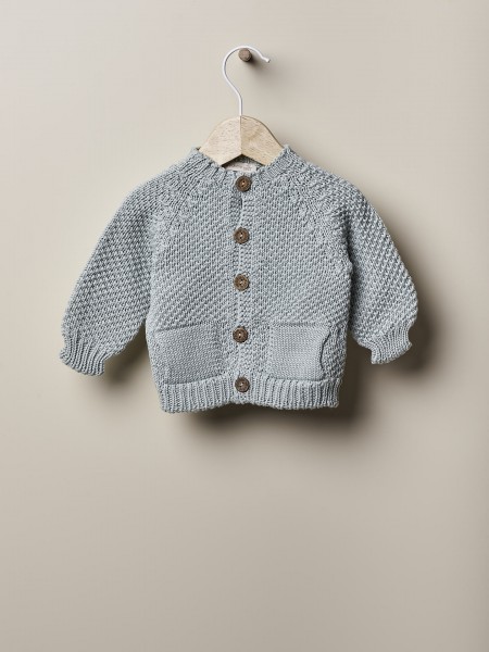 Knitted cotton cardigan