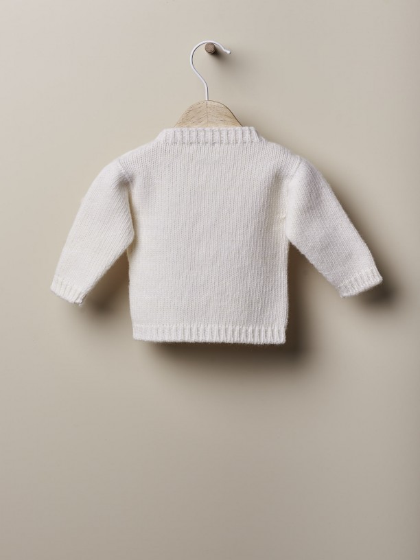 Knitted wool sweater