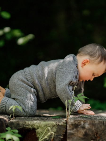 Knitted wool sweater