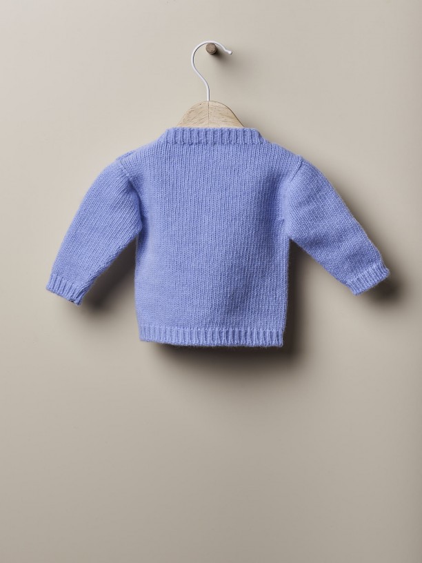 Knitted wool sweater