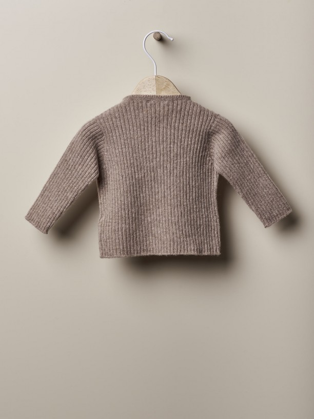 Knitted wool sweater