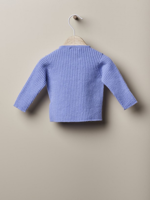 Knitted wool sweater