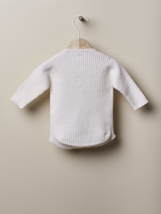 Knitted wool shortie