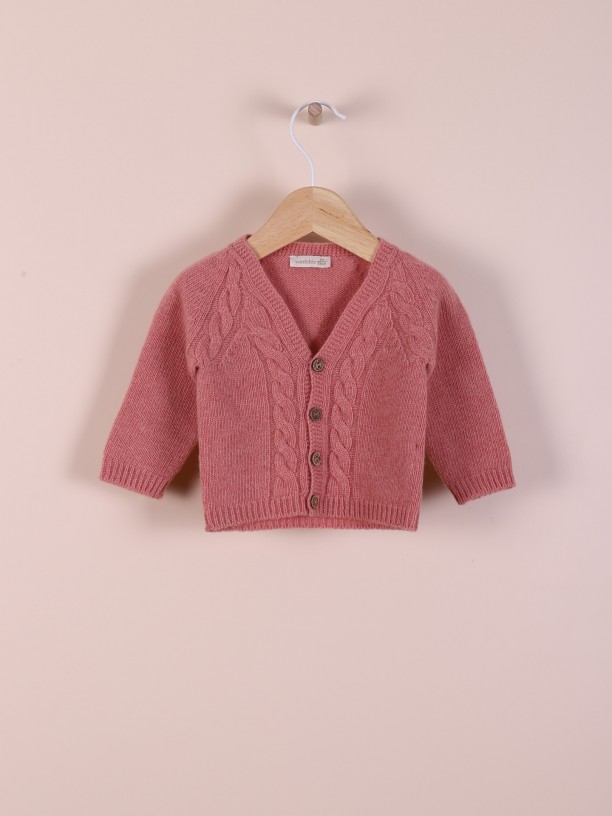 V-neck cardigan