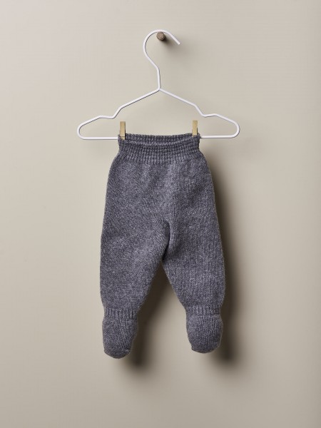 Knitted wool trousers