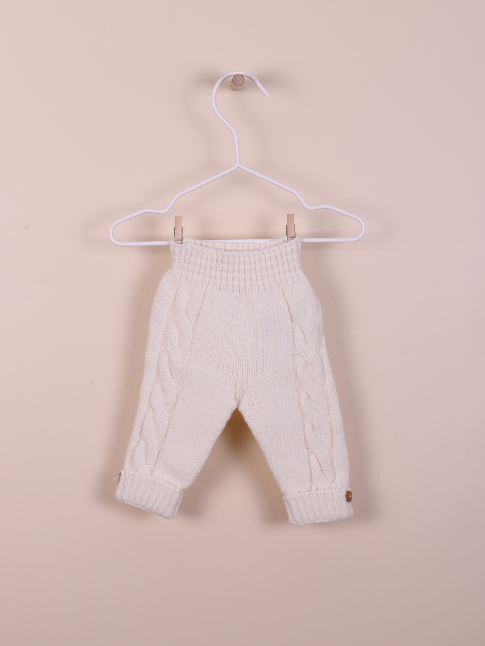 Calças tricotadas lã