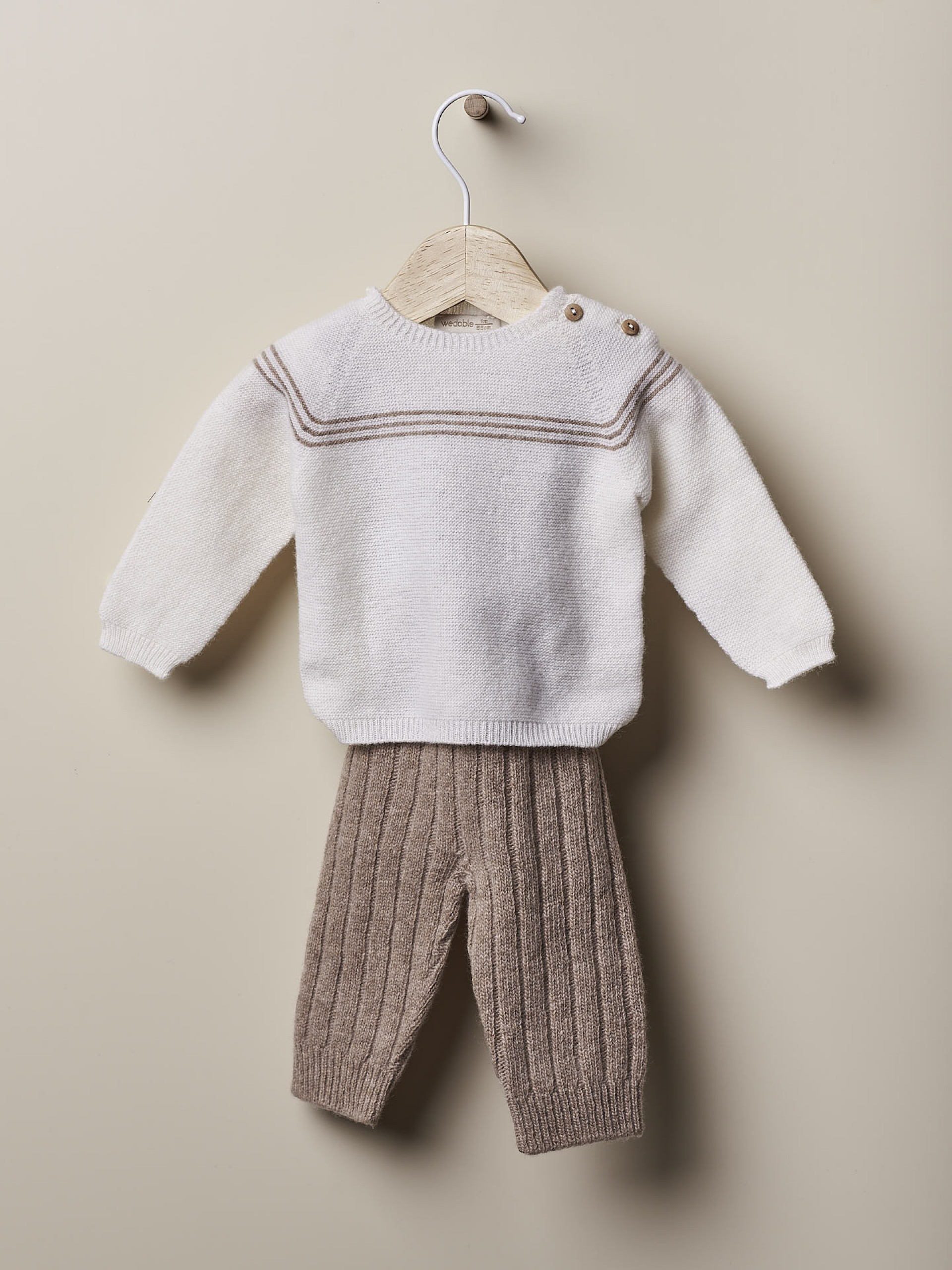 Calças tricotadas lã