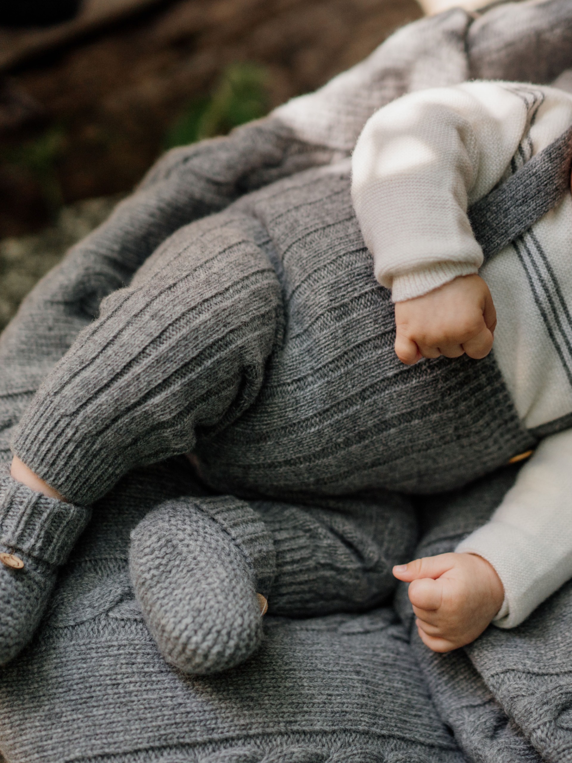 Calças tricotadas lã