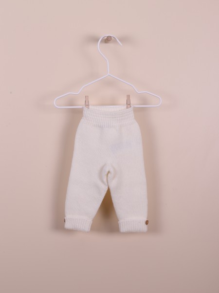 Knitted wool trousers