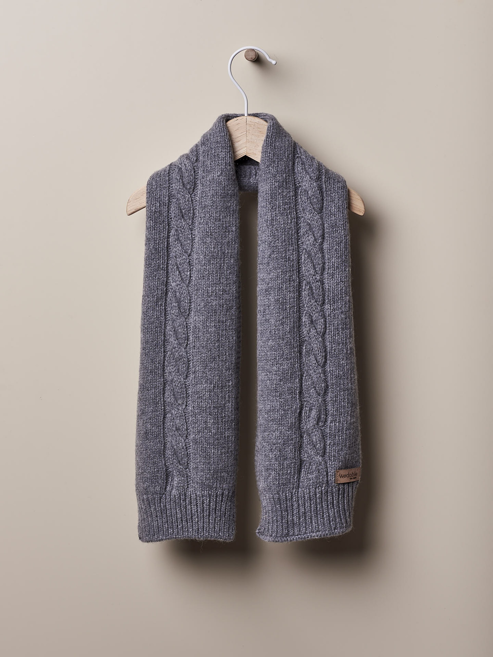 Cachecol tricotado lã