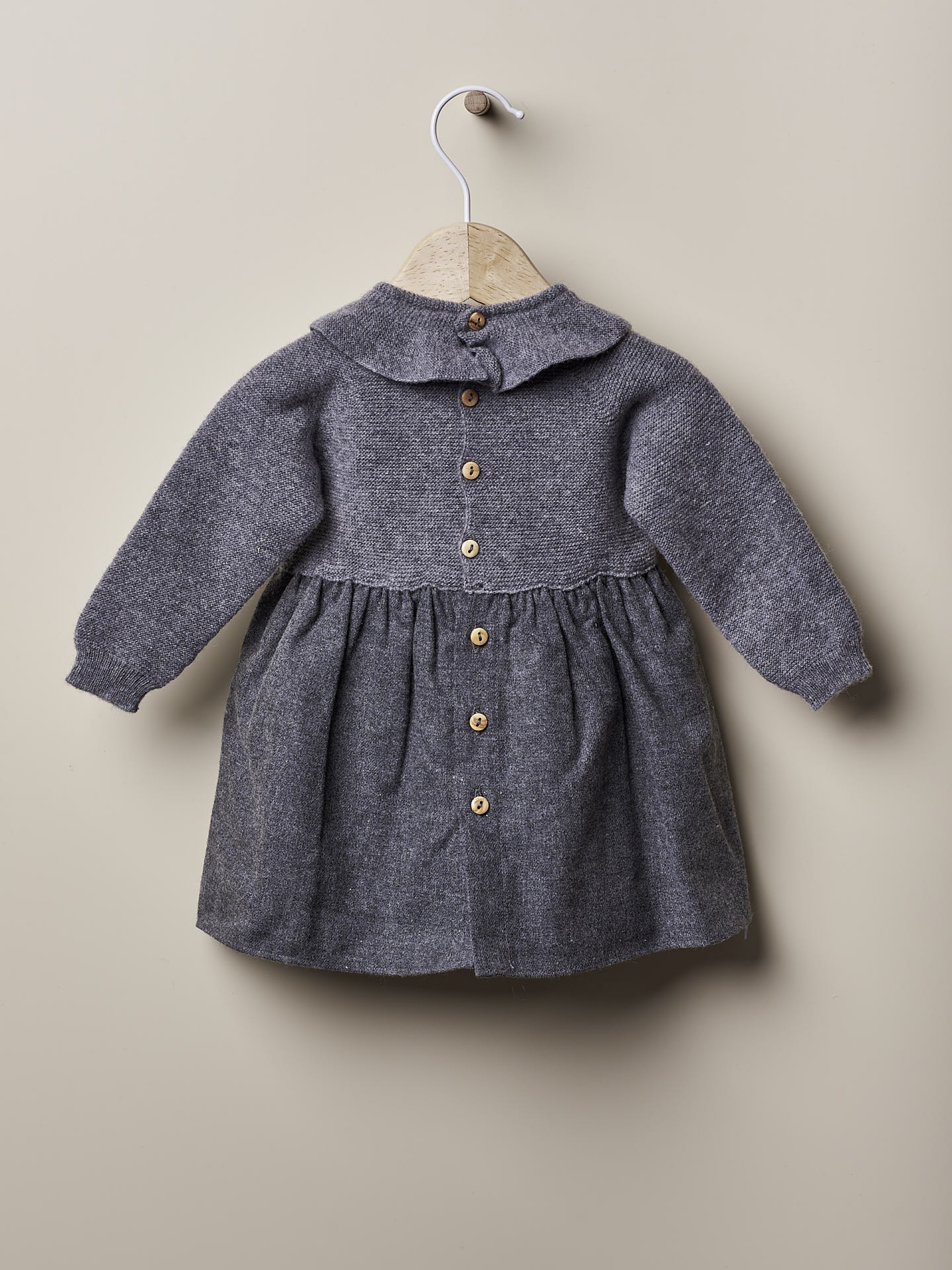 Vestido tricotado lã