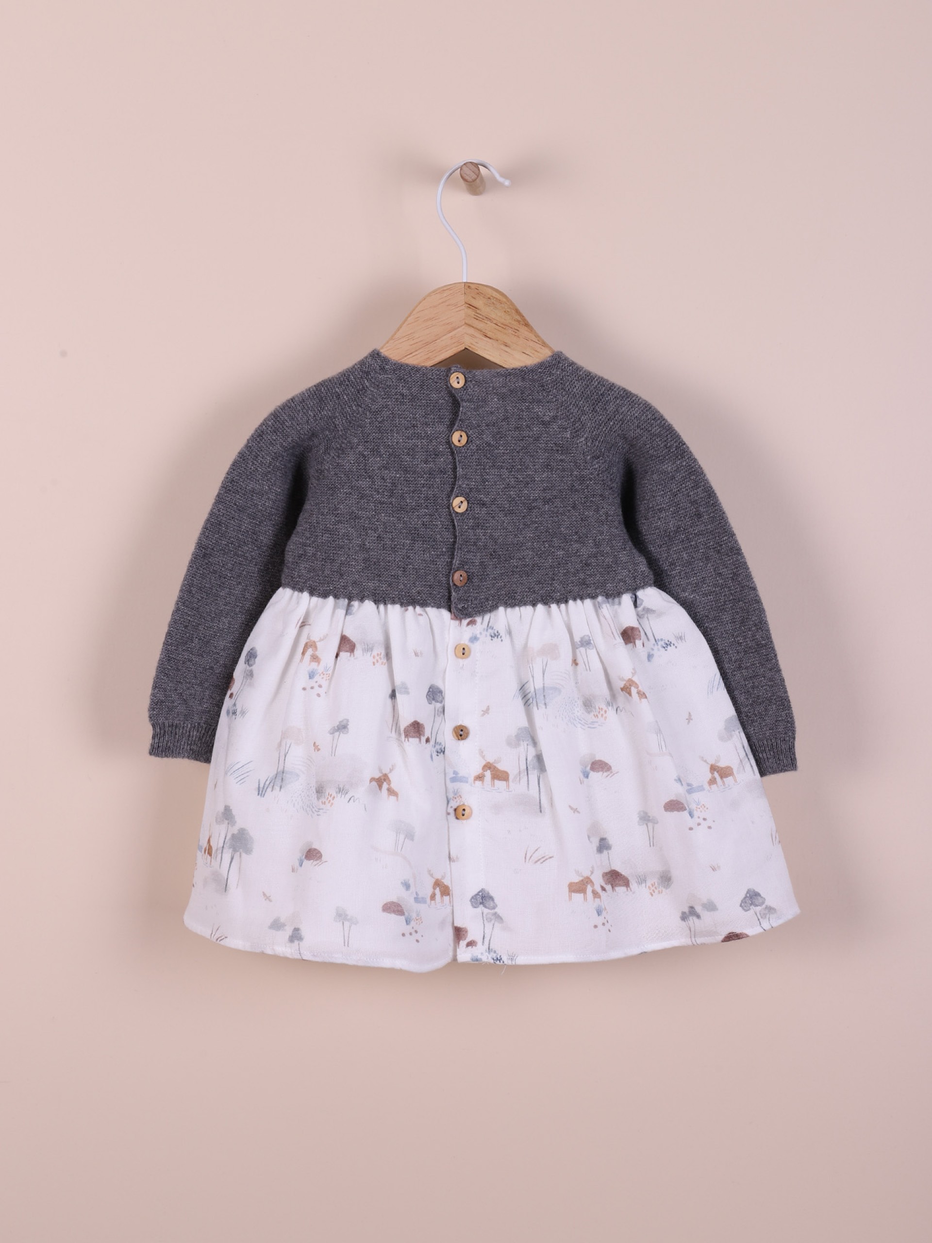 Vestido tricotado lã