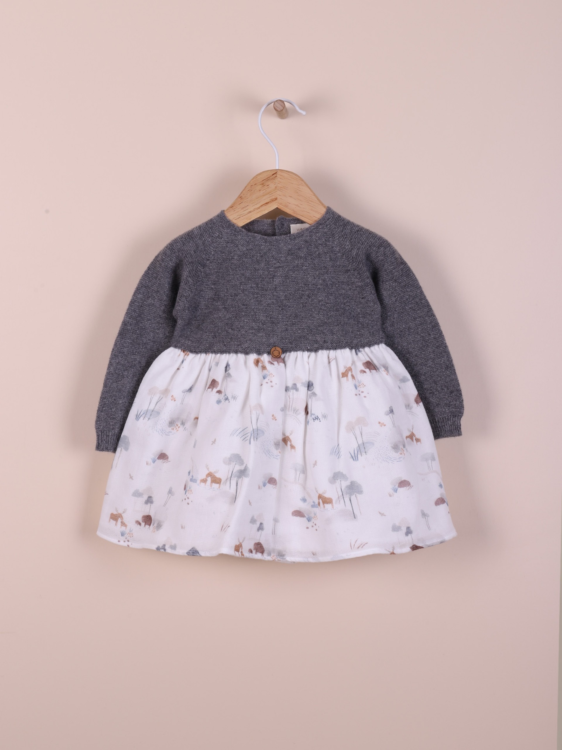 Vestido tricotado lã