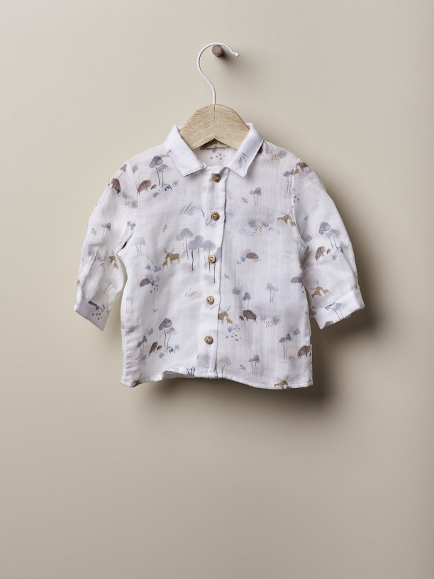 Camisa algodo bio