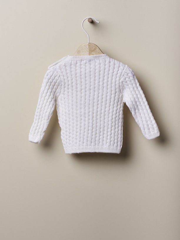 Knitted wool sweater