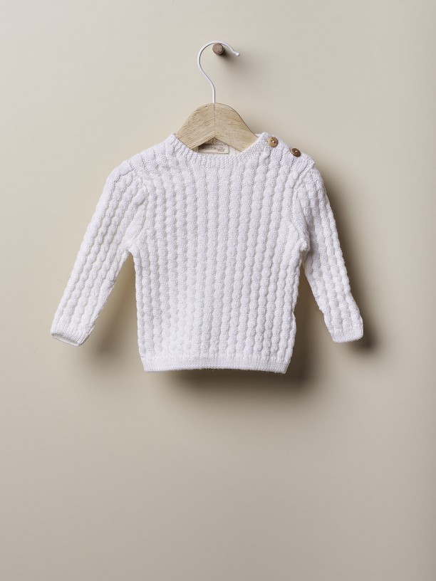 Knitted wool sweater