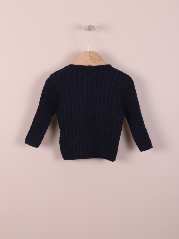 Knitted wool sweater