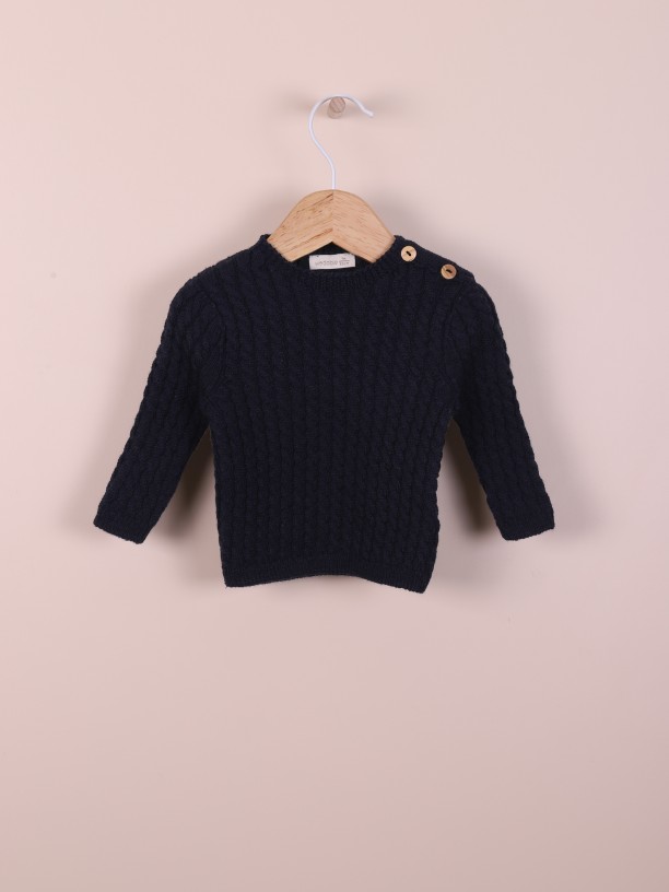 Knitted wool sweater