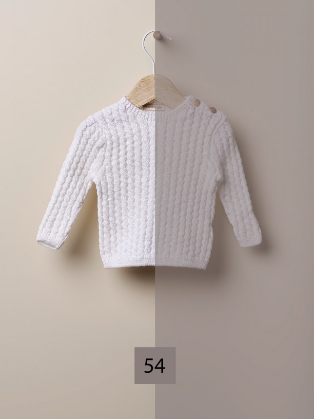 Knitted wool sweater