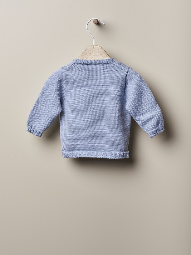 Knitted wool sweater