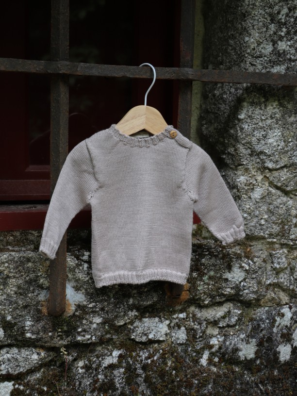 Knitted wool sweater