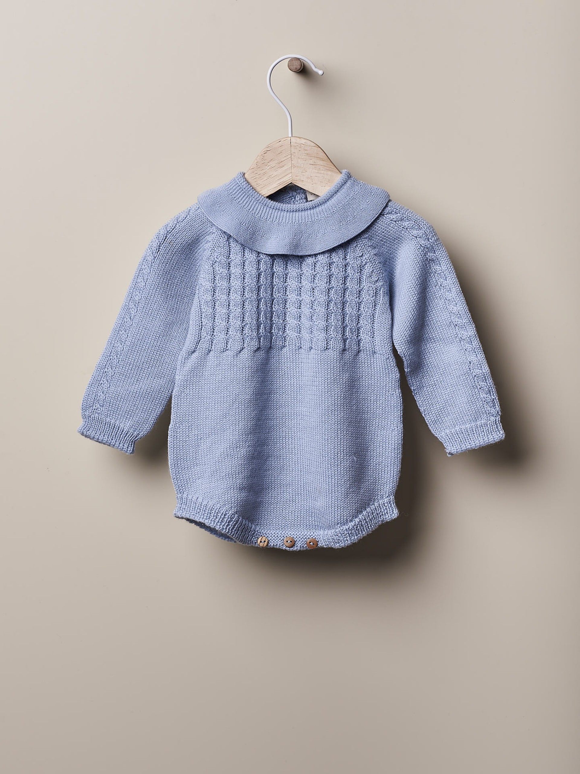 Fofo tricotado de lã