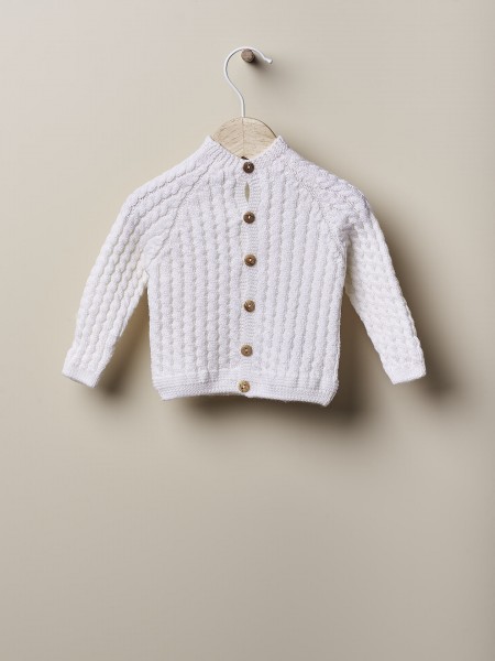 Knitted wool cardigan