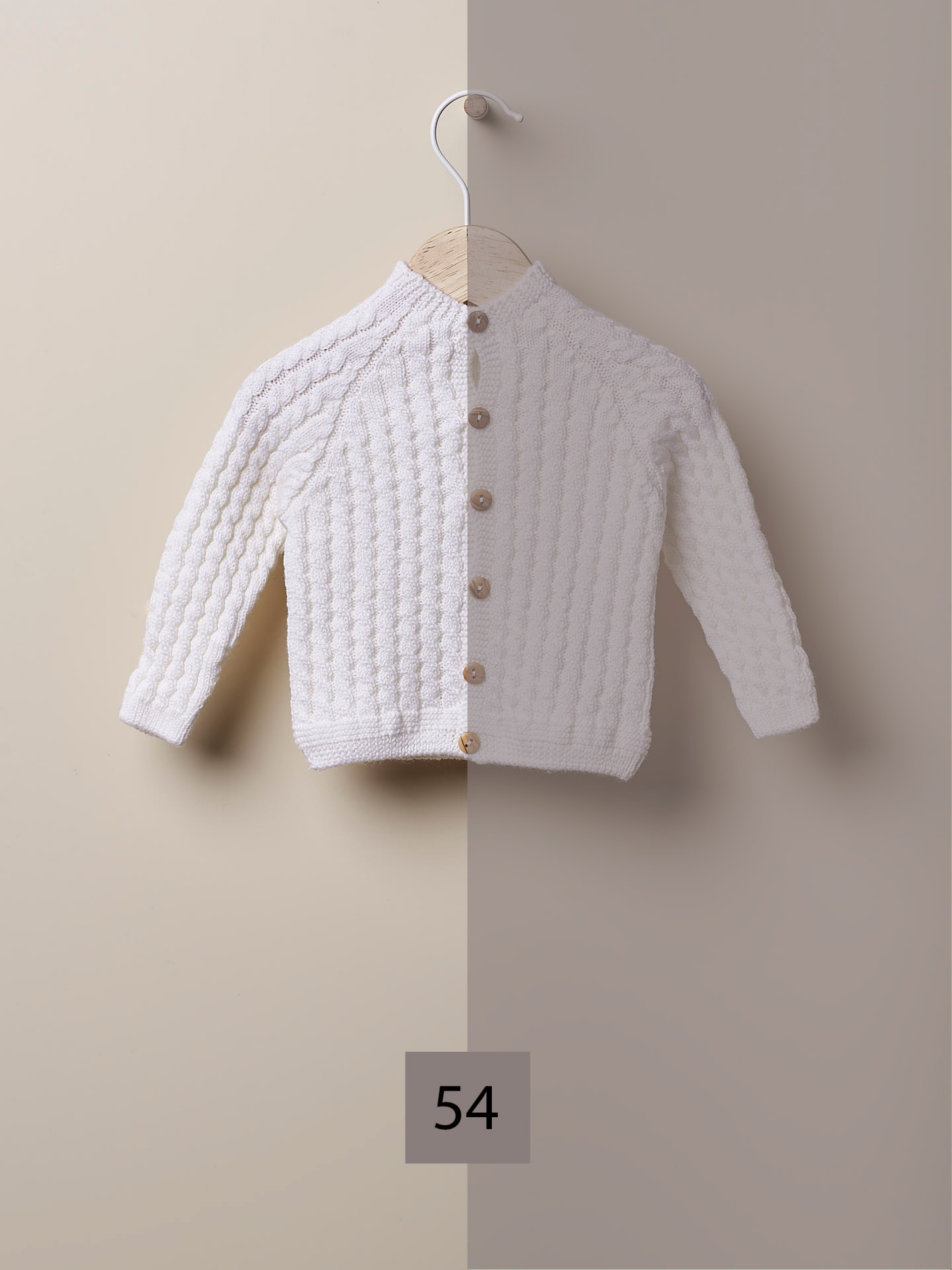 Knitted wool cardigan
